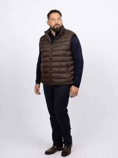 Doudoune Sans Manches Ralph Lauren Grande Taille marron homme grande taille - Capelstore
