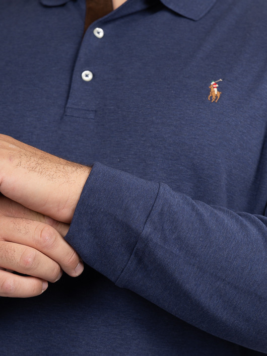 Polo Ml Marine Ralph Lauren Grande Taille marine homme grande taille - Capelstore