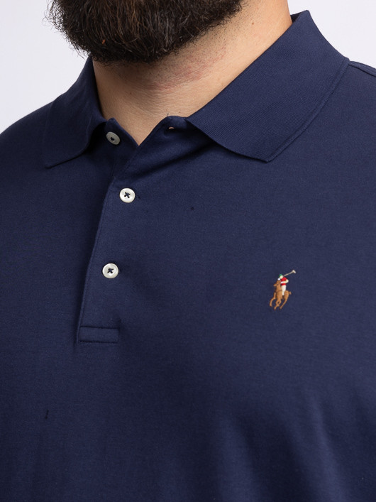 Polo Marine Ralph Lauren Grande Taille marine homme grande taille - Capelstore