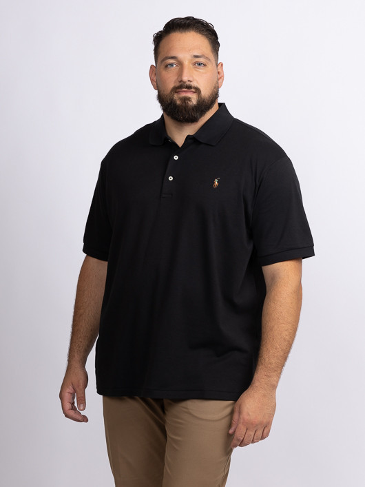 Polo Noir Ralph Lauren Grande Taille noir homme grande taille - Capelstore