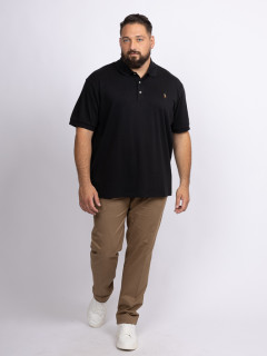Polo Noir Ralph Lauren Grande Taille noir homme grande taille - Capelstore