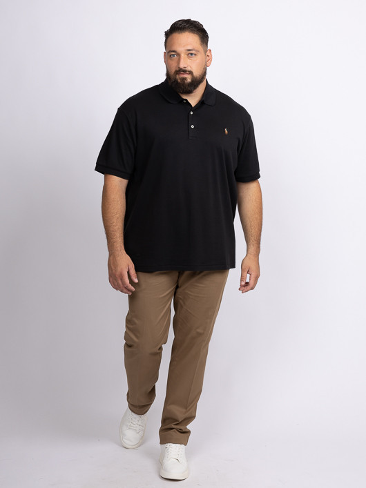 Polo Noir Ralph Lauren Grande Taille noir homme grande taille - Capelstore