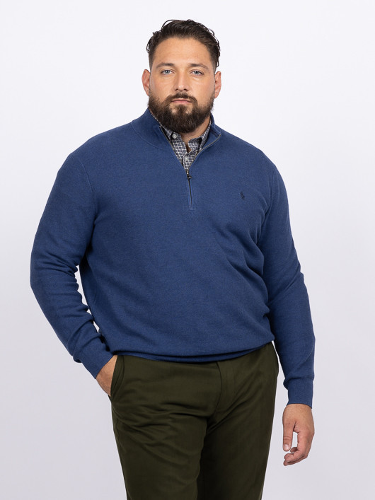 Pull Camionneur Ralph Lauren Grande Taille bleu homme grande taille - Capelstore