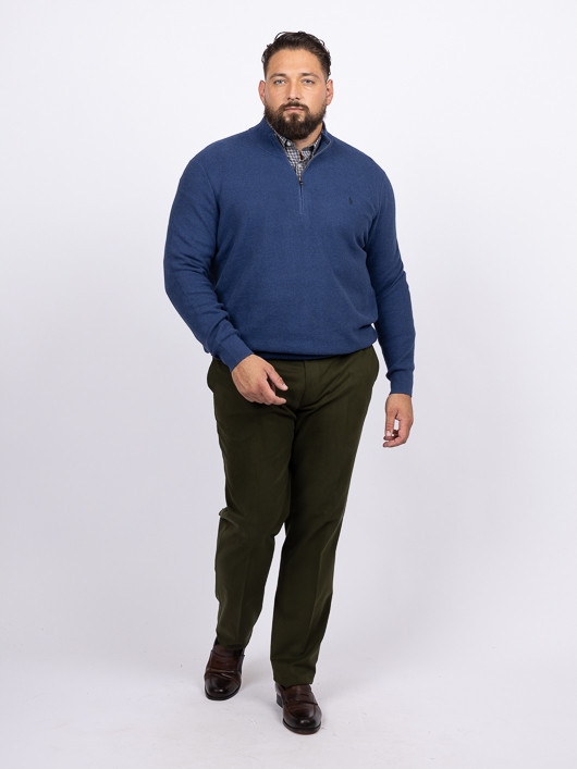 Pull Camionneur Ralph Lauren Grande Taille bleu homme grande taille - Capelstore