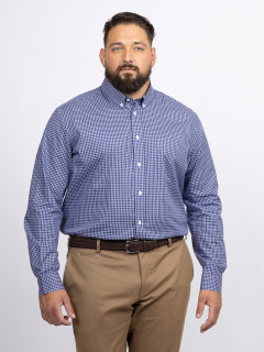 Chemise Ã Carreaux Ralph Capel Grande Taille marine homme grande taille - Capelstore