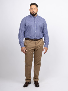 Chemise Ã Carreaux Ralph Capel Grande Taille marine homme grande taille - Capelstore