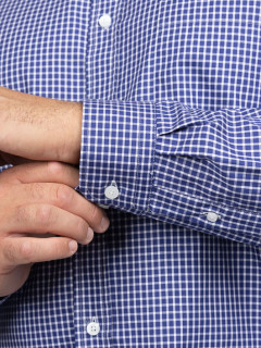 Chemise Ã Carreaux Ralph Capel Grande Taille marine homme grande taille - Capelstore