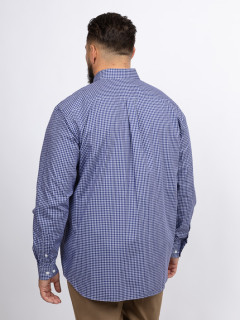 Chemise Ã Carreaux Ralph Capel Grande Taille marine homme grande taille - Capelstore