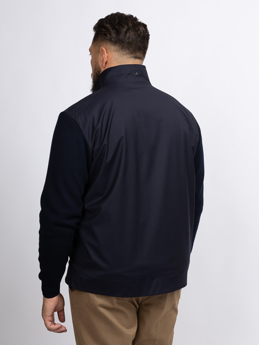 Cardigan Avec Tissu Loro Piana Paul & Shark Grande Taille marine homme grande taille - Capelstore