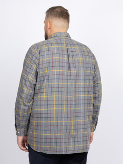 Chemise Ralph Ã Carreaux Capel Grande Taille gris/jaune/bordeaux homme grande taille - Capelstore
