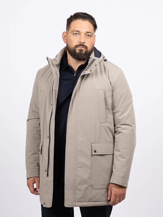 Parka Typhoon Paul & Shark Grande Taille beige homme grande taille - Capelstore