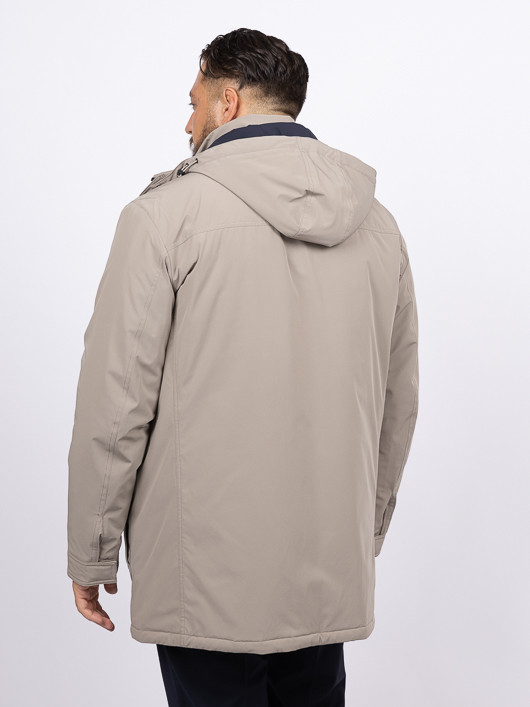 Parka Typhoon Paul & Shark Grande Taille beige homme grande taille - Capelstore