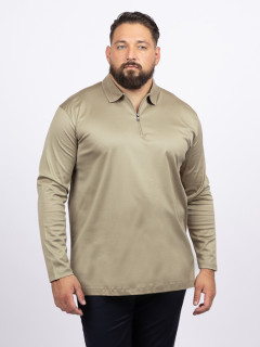 Polo Ml Beige Zippe Paul&shark Grande Taille beige homme grande taille - Capelstore