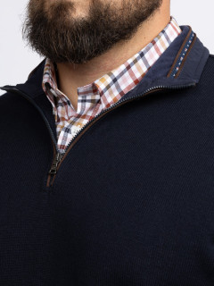 Pull Camionneur Paul & Shark Grande Taille marine homme grande taille - Capelstore