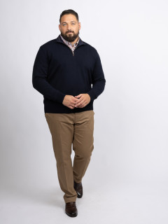 Pull Camionneur Paul & Shark Grande Taille marine homme grande taille - Capelstore