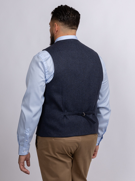 Gilet Chevrons Marine Capel Grande Taille marine homme grande taille - Capelstore