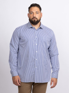 Chemise Rayee Max P/leo Capel Grande Taille blanc homme grande taille - Capelstore
