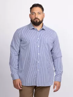 Chemise Rayee Max P/leo Capel Grande Taille blanc homme grande taille - Capelstore