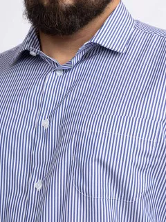Chemise Rayee Max P/leo Capel Grande Taille blanc homme grande taille - Capelstore