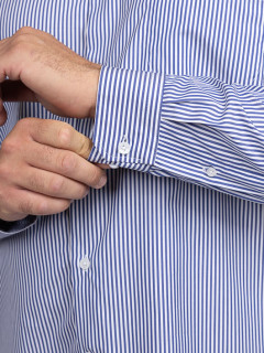 Chemise Rayee Max P/leo Capel Grande Taille blanc homme grande taille - Capelstore