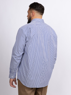 Chemise Rayee Max P/leo Capel Grande Taille blanc homme grande taille - Capelstore