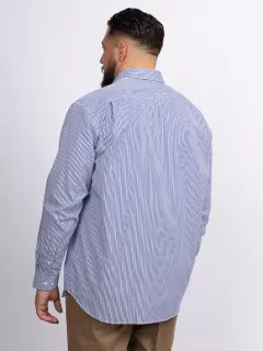Chemise Rayee Max P/leo Capel Grande Taille blanc homme grande taille - Capelstore