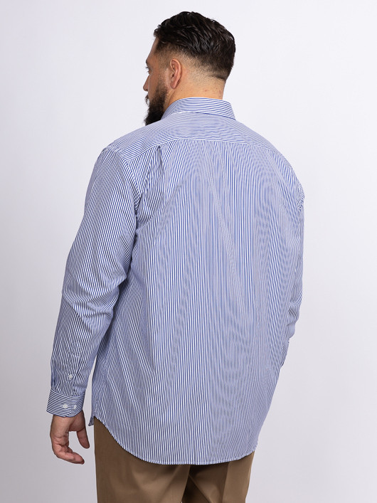 Chemise Rayee Max P/leo Capel Grande Taille blanc homme grande taille - Capelstore