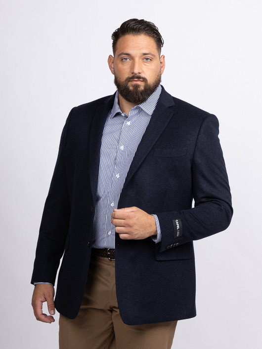 Veste Cachemire Marine Capel Grande Taille marine homme grande taille - Capelstore