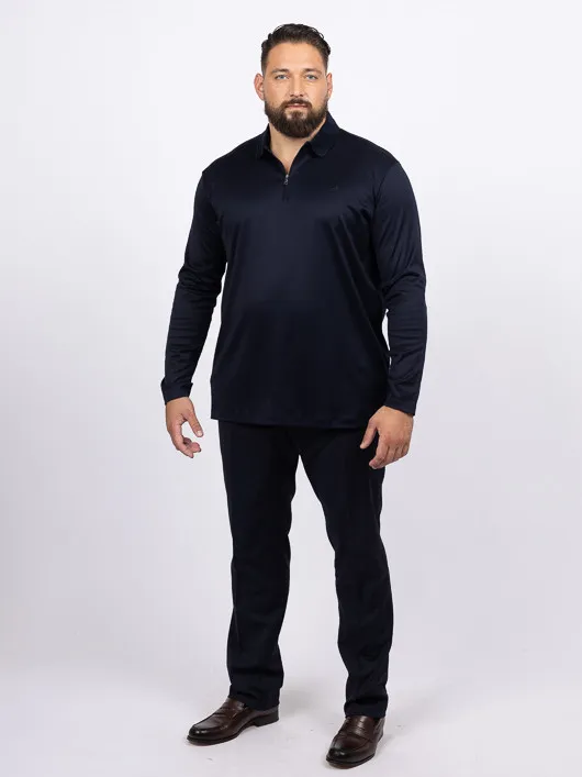 Pantalon De Ville Marine Gabin Capel Grande Taille marine homme grande taille - Capelstore