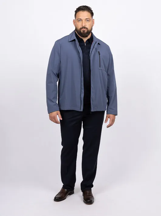 Blouson Droit Bleu Paul& Shark Grande Taille bleu homme grande taille - Capelstore