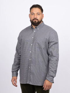 Chemise Ralph Carreaux Capel Grande Taille gris homme grande taille - Capelstore