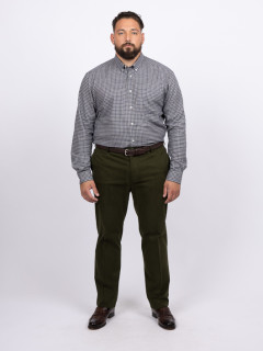 Chemise Ralph Carreaux Capel Grande Taille gris homme grande taille - Capelstore