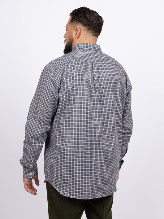 Chemise Ralph Carreaux Capel Grande Taille gris homme grande taille - Capelstore