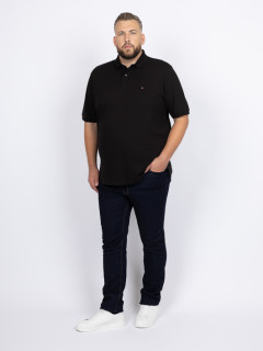 Polo Noir Logo Drapeau Tommy Hilfiger Grande Taille noir homme grande taille - Capelstore