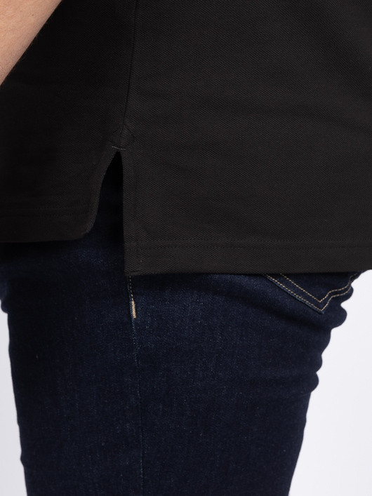 Polo Noir Logo Drapeau Tommy Hilfiger Grande Taille noir homme grande taille - Capelstore