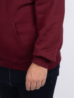 Sweat Capuche Brode Tommy Hilfiger Grande Taille bordeaux homme grande taille - Capelstore