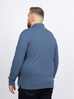 Polo Bleu Manches Longues Tommy Hilfiger Grande Taille bleu homme grande taille - Capelstore