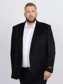 Veste Cachemire Noire Capel Grande Taille  homme grande taille - Capelstore
