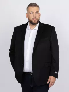 Veste Cachemire Noire Capel Grande Taille  homme grande taille - Capelstore