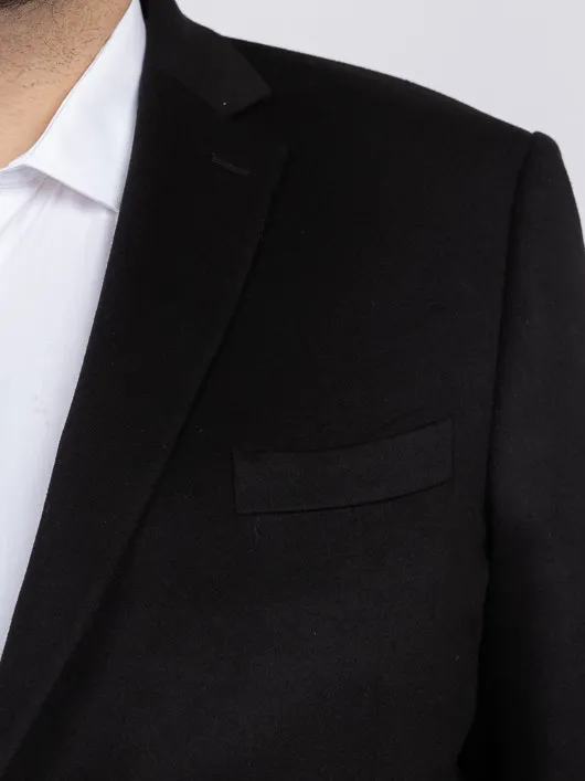 Veste Cachemire Noire Capel Grande Taille  homme grande taille - Capelstore