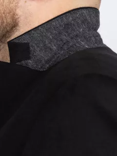 Veste Cachemire Noire Capel Grande Taille  homme grande taille - Capelstore