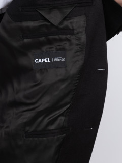 Veste Cachemire Noire Capel Grande Taille  homme grande taille - Capelstore