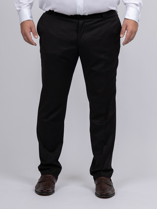 Pantalon De Ville Noir Gabin Capel Grande Taille noir homme grande taille - Capelstore