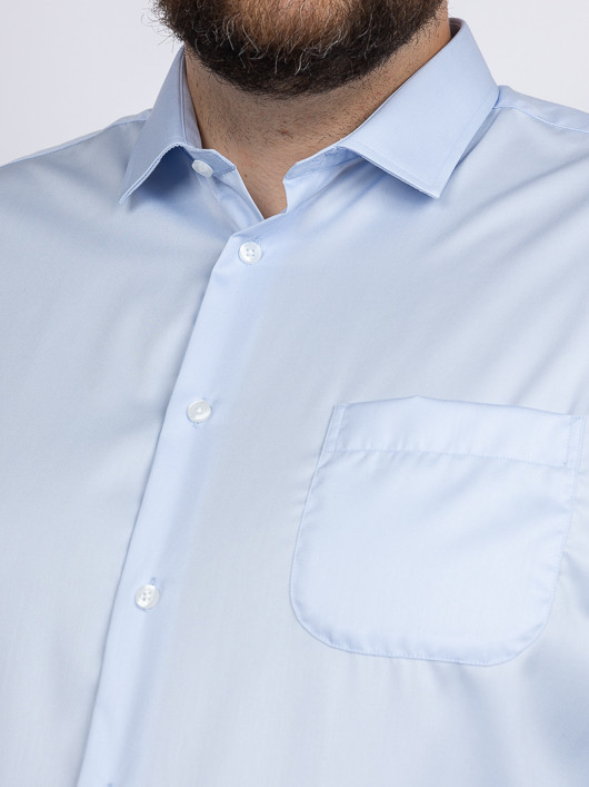 Chemise Max Ciel Avec Poche Capel Grande Taille  homme grande taille - Capelstore