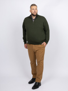 Pull Lino Camionneur Vert Capel Grande Taille  homme grande taille - Capelstore