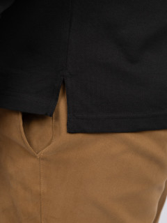 Polo Noir Manches Longues Tommy Hilfiger Grande Taille noir homme grande taille - Capelstore