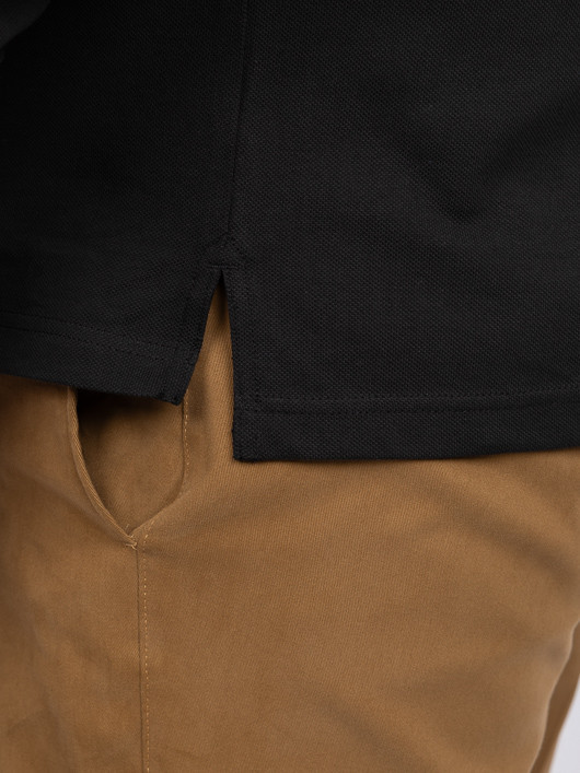 Polo Noir Manches Longues Tommy Hilfiger Grande Taille noir homme grande taille - Capelstore