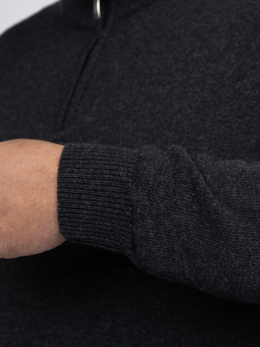 Pull Lino Camionneur Capel Grande Taille anthracite homme grande taille - Capelstore