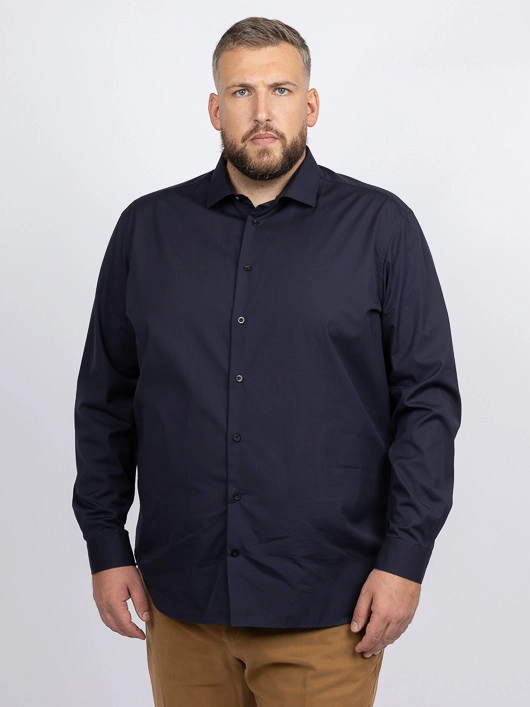 Chemise Max Doub.retors Marine Capel Grande Taille  homme grande taille - Capelstore