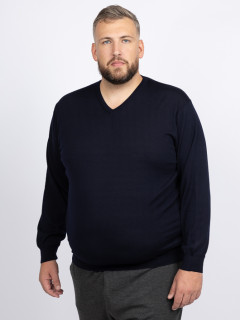 Pull Merinos Col V Uni Capel Grandes Tailles  homme grande taille - Capelstore